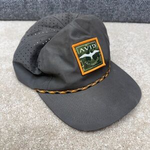 Avid salt fresh fly hat cap snapback vented mens adjustable gray fishing boating